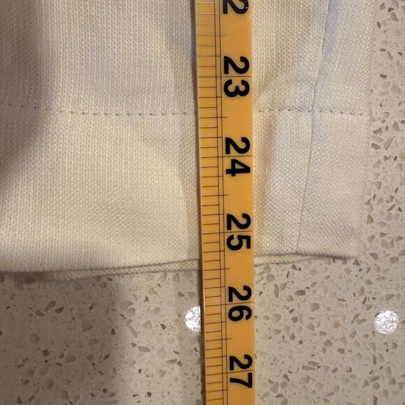 Diane von Furstenberg Linen Blend White Midi Skirt 6 Quiet Luxury Career Chic - Picture 8 of 8